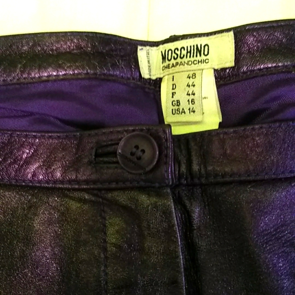 Moschino Cheap and Chic Lambskin jeans